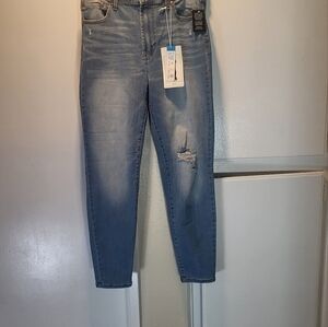 RACHEL ROY HIGH-RISE CURVY ANKLE SKINNY SZ 10/30 JEANS LIGHT BLUE